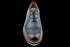 Marineblaue Oxford-Schuhe aus Wholecut-Crust-Leder für Herren